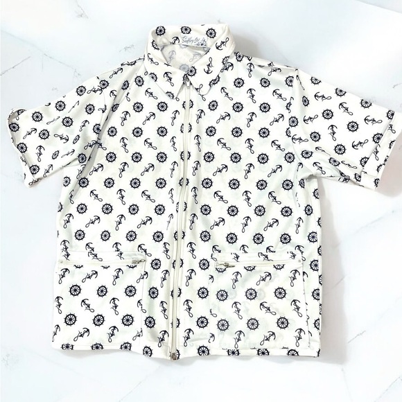 Vintage Other - True vintage Surfboy LTD sailor Grandpa Anchor zip up shirt